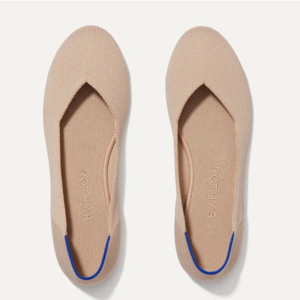 Rothy’s The Flat in Ecru Women’s 9 Ballet